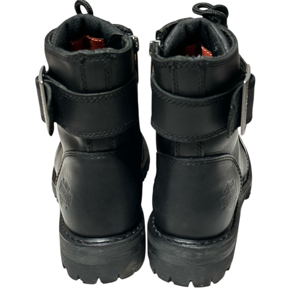 Harley-Davidson WOMEN'S Sylewood Black Leather Moto Riding Boots Size 8.5 - Picture 14 of 16